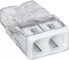 Złączka „Wago“ 2 takelių jungtis, modelis: 2273-202, nuo 0,5 iki 2,50 mm², 5 vnt.