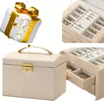 „Lelani“ daugiapakopis papuošalų dėžutė, „L-rusvai gelsvas-Gold“ papuošalų bagažinė