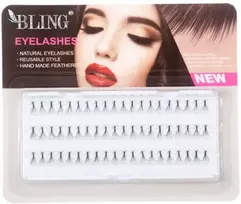 BLING Dirbtiniai Blakstienų Kuokštai, 8mm, Natūrali Plaukų