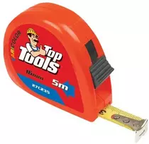 Ruletė (plieninė) su fiksatorium Top Tools 5m
