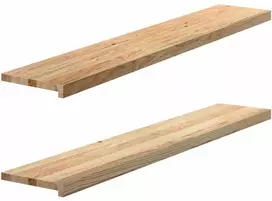 Palangės, 2 vnt, 140x25x2 cm, neapdorotas ąžuolo medienos