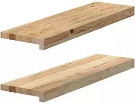 Palangės, 2 vnt, 70x20x2 cm, neapdorotas ąžuolo medienos
