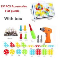 Kids Pretend Play Tool Set (Electric Screwdriver+Safe Parts) Educational Disassembly Game for Boys & Girls