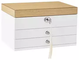 Troli JOW15WNV1 Papuošalų organizatorius / papuošalų dėžutė su veidrodžiu