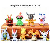 In Stock 9Pcs/Set Digimon Adventure Anime Figure PVC Model Collection Statue Dolls Toys Birthday Christmas Gifts For Kids Fans