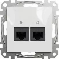 Schneider Electric Sedna Design Kompiuterio lizdas 2xRJ45 kat.5e UTP baltas SDD111452