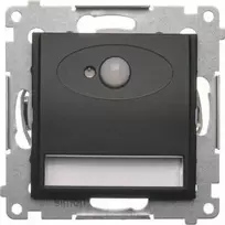 Kontakt-Simon Simon 54 LED šviestuvas su judesio jutikliu 14 V DC 0,78 W šilta balta 3100K matinė juoda 14V maitinimo šaltinis DOSC14.01/49