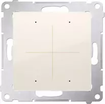 Kontakt-Simon Simon 54 GO Mygtuko valdiklis 30 veiksmų valdymui valdyti. išmaniuoju telefonu valdomas WiFi 230V (modulis) kremas DEK1W.01/41