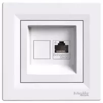 Schneider Electric ASFORA kompiuterio lizdai single RJ45 cat.6 balta - EPH4700121