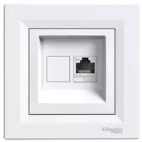 Schneider Electric Asfora kompiuterio lizdas vienas RJ45 cat.5E ekranas balta (EPH5000121)