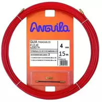 Kabelio pratraukėjas (15m, 4mm, raudonas, plieno)