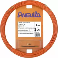 Kabelio pratraukėjas (15m, 4mm, oranžinis, plieno)