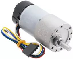 DC variklis 37Dx73L su 100:1 pavara 12V 100RPM + enkoderis CPR 64, Pololu 4755
