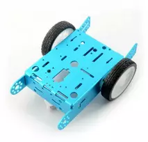Oem Mėlyna, metalinė važiuoklė 2WD 2 ratai su DC varikliu