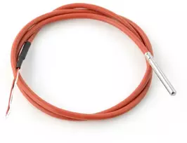 Oem Vandeniui atsparus zondas su temperatūros jutikliu DS18B20 - 1m - rudas - silikonas