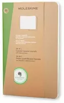 *Užrašų knygutė Moleskine Evernote 13x21cm, langeliais, minkštu viršeliu, 2vnt/pak, rudos spalvos