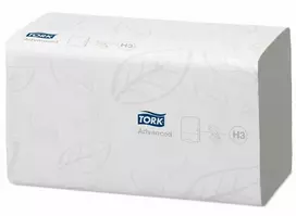 Servetėlės Tork Flushable Singlefold Advanced H3 (290190), 2 sluoksniai, baltos spalvos, 250 lapelių