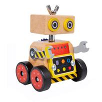 Montessori medinis mažas automobilis surinkimo robotas žaislas varžtas užimtas dėlionės žaidimas vaikams ankstyvojo ugdymo rankų smegenų jutimo organų žaislai dovanos