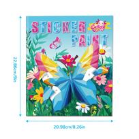 Paint By Number Sticker Book Montessori Busy Book For Girls Resuable 3D Animal Puzzle Stickers Paint Book Brain Games