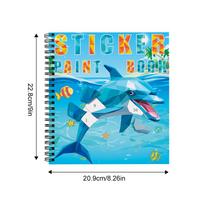 1PCS Stickers Paint Book Unicorn Sticker by Number For Kids Travel Toy Paint By Sticker For Airplane Children's Birthday Gifts
