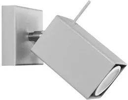 Sollux Lighting Sieninis šviestuvas MERIDA 1 pilkas