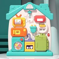 63-in-1 Baby Sensory Busy Board Montessori Toy Early Education Learning Tool with Music And Light Switch for Babies