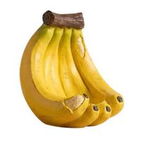 Resin Banana Bird Feeder Outdoor Decorative Bird Feeder Wall Mounted Wild Bird Feeder for Garden Backyard Decoration 1pc