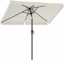 Songmics Skėtis nuo saulės, 200x150 cm, smėlio spalvos
