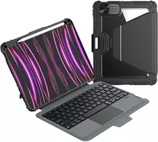 Nillkin Bumper Link Keyboard (Backlit Version) Apple iPad Pro 11 2024 dėklas planšetiniam kompiuteriui juodos spalvos