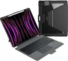 Nillkin Bumper Link Keyboard (Backlit Version) Apple iPad Pro 13 2024 dėklas planšetiniam kompiuteriui juodos spalvos