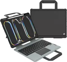 Nillkin Bumper GO Keyboard (Backlit Version) Apple iPad Pro 13 2024 dėklas planšetiniam kompiuteriui juodos spalvos