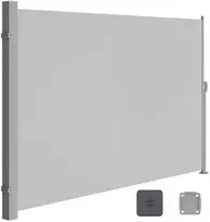 Songmics Išskleidžiama 160 x 350 cm šoninė markizė balkonui