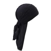 Headband Hip Hop Bandana Headscarf Breathable Hole Bandana Cap Long Tail Pirate Cap  Outdoor Sports juoda