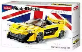 Konstruktorius Sluban Super car Geltona M38-B0956, plastikas