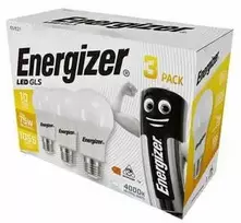 ENERGIZER LEMPUTĖ 11W / 75W E27 1055LM ŠILTA ŠVIESA 3vnt.