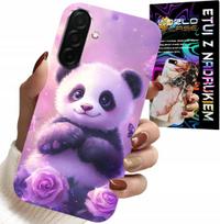Etui Do Samsung Galaxy A56 5G - Słodka Panda Wzory Dla Dzieci + Szkło