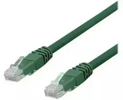 U/UTP Cat6a kabelis DELTACO, LSZH, 0,5 m, žalias / TP-60GAU