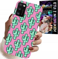 Etui Do Samsung Galaxy A41 - Kaktusy, Kaktus Na Różowym Tle + Folia