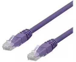 DELTACO U/UTP Cat6a jungiamasis kabelis, LSZH, 1,5 m, violetinis