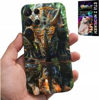 Etui Do Samsung Galaxy S22 Ultra - Dino Dinozaur Triceratopsem Futerał