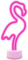 Neon LED ant stovelio Flamingas rožinė USB-C FSC-11 Forever Light