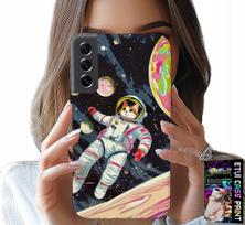 Etui Do Samsung Galaxy S21 - Koci Astronauta Kot Kosmos Obudowa Case