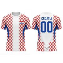 2026 Naujas Kroatijos Vėliavos Spaudinio Futbolo Marškinėlis Sportinis Atsitiktinis Kvėpuojantis Greitai Džiūstantis Džersis Unisex Lauko Mados Futbolo Apranga XXXL
