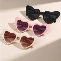 3Pcs Love Heart Frame Construction Sun Protection Glasses Safety Eyewears Women Adults Designer Fashion Stylish Fashion Lovely Cute Solid Vintage