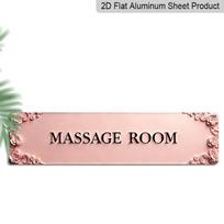 2D Flat Retro Humorous Massage Room Metal Sign-suitable for Aluminum Decorative Sign in Kitchens, Courtyards, Terraces, Cafes, and Bars, Without 40cm x 10cm