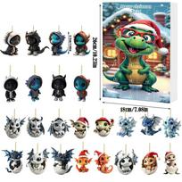 Christmas Advent Calendar Blind Box With Acrylic Dragon Baby Figurines For Festive Celebrations Style A