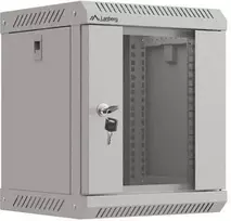 Lanberg 10 colių 6U 300x300 rutulinės pakabinamos spintelės stiklinės durys (plokščia pakuotė)
