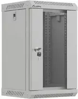 Lanberg 10 colių 9U 300x300 rutulinės pakabinamos spintelės stiklinės durys (plokščia pakuotė)