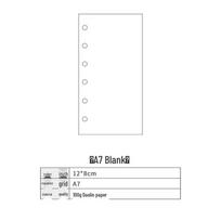 A7 Planner Inserts, 6-Hole Loose-Leaf Colored Refills, Solid Color Blank Paper with Free Shipping