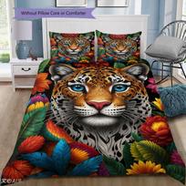 Purple Wolf Dreamcatcher 3PCS Bedding Set, Duvet Cover with Pillowcases 135x200cm